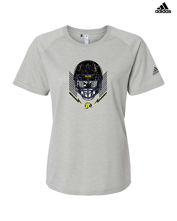 Jefferson Township HS Football Skull Crusher - Womens Adidas Performance Shirt