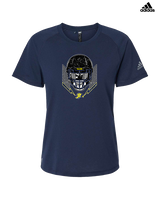 Jefferson Township HS Football Skull Crusher - Womens Adidas Performance Shirt