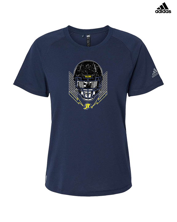 Jefferson Township HS Football Skull Crusher - Womens Adidas Performance Shirt