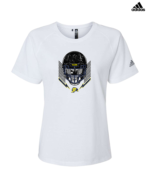 Jefferson Township HS Football Skull Crusher - Womens Adidas Performance Shirt