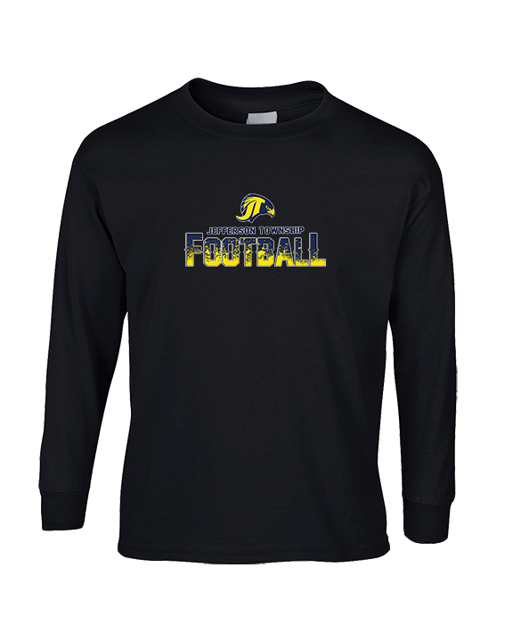 Jefferson Township HS Football Splatter v2 - Cotton Longsleeve