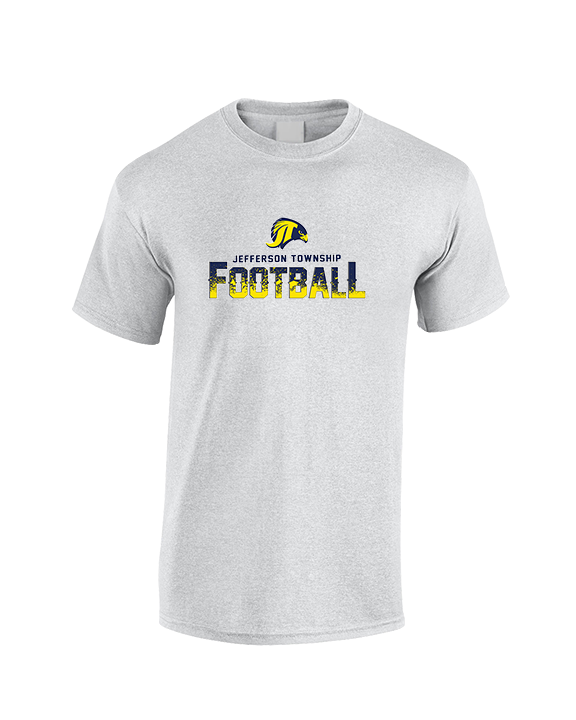 Jefferson Township HS Football Splatter v2 - Cotton T-Shirt