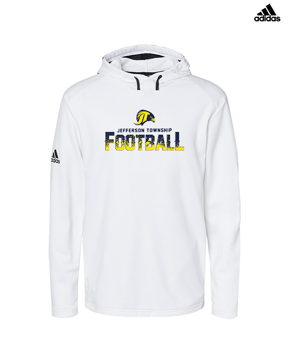 Jefferson Township HS Football Splatter v2 - Mens Adidas Hoodie