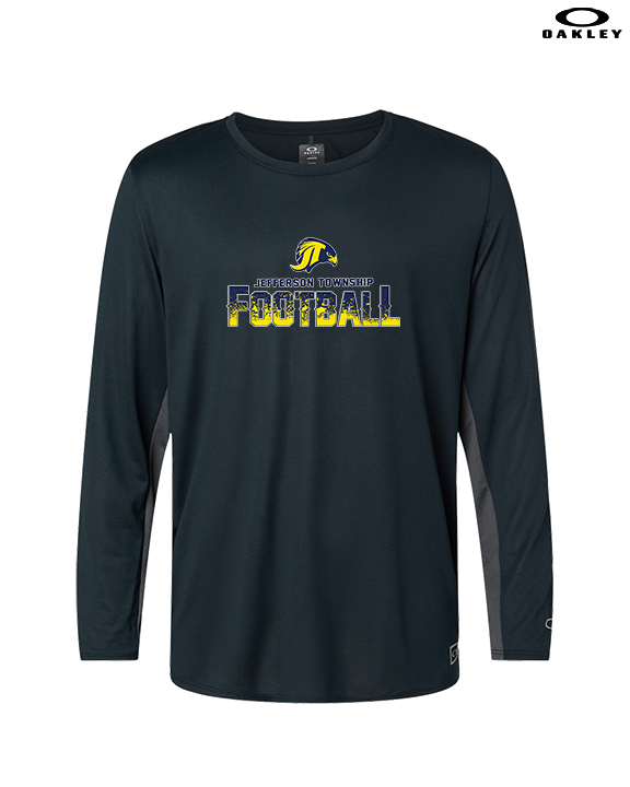 Jefferson Township HS Football Splatter v2 - Mens Oakley Longsleeve