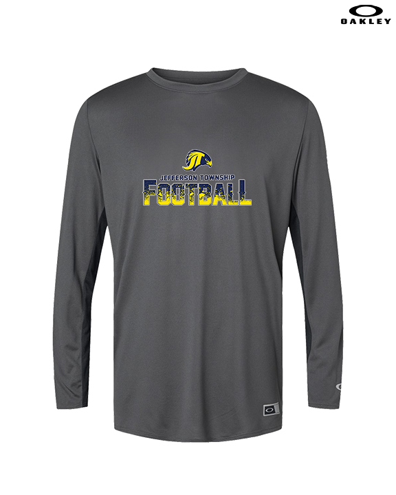Jefferson Township HS Football Splatter v2 - Mens Oakley Longsleeve