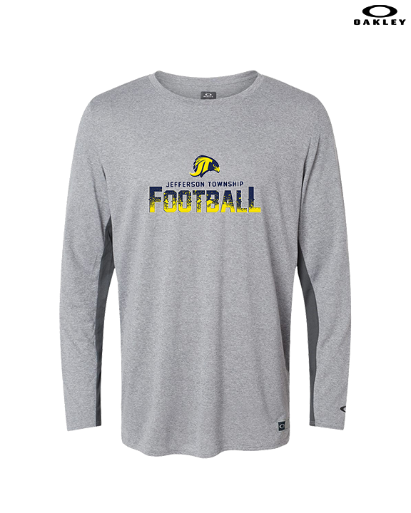 Jefferson Township HS Football Splatter v2 - Mens Oakley Longsleeve