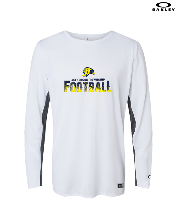 Jefferson Township HS Football Splatter v2 - Mens Oakley Longsleeve