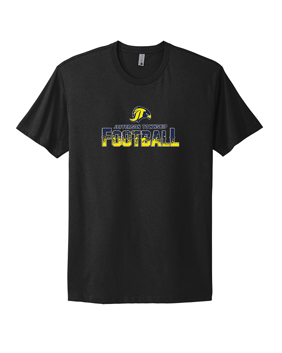 Jefferson Township HS Football Splatter v2 - Mens Select Cotton T-Shirt