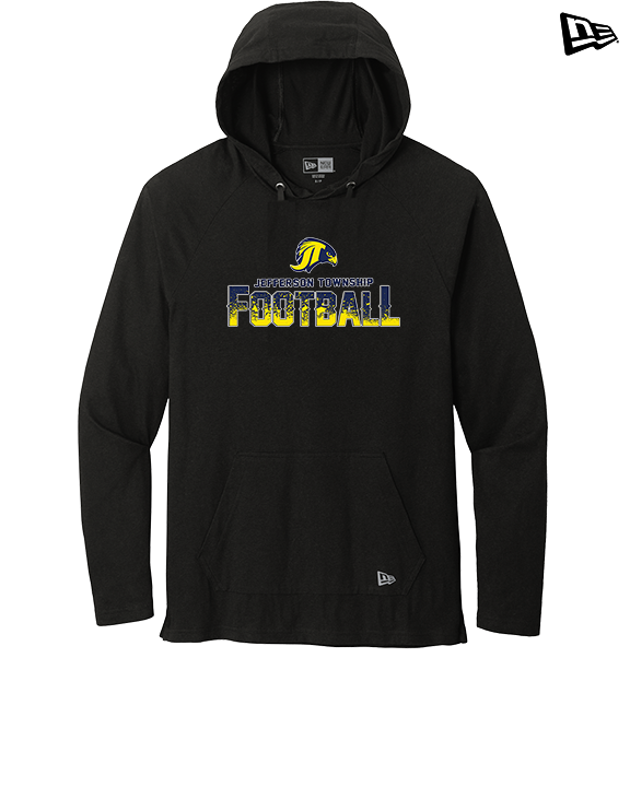 Jefferson Township HS Football Splatter v2 - New Era Tri-Blend Hoodie