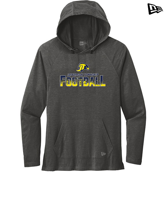 Jefferson Township HS Football Splatter v2 - New Era Tri-Blend Hoodie
