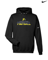 Jefferson Township HS Football Splatter v2 - Nike Club Fleece Hoodie
