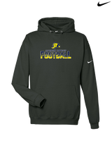 Jefferson Township HS Football Splatter v2 - Nike Club Fleece Hoodie