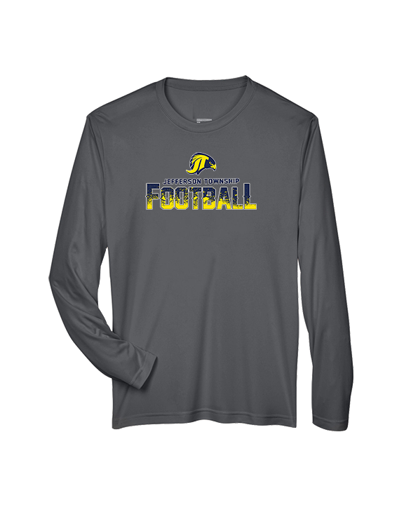 Jefferson Township HS Football Splatter v2 - Performance Longsleeve