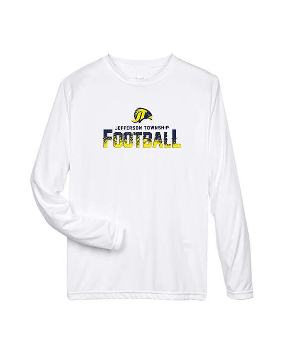 Jefferson Township HS Football Splatter v2 - Performance Longsleeve