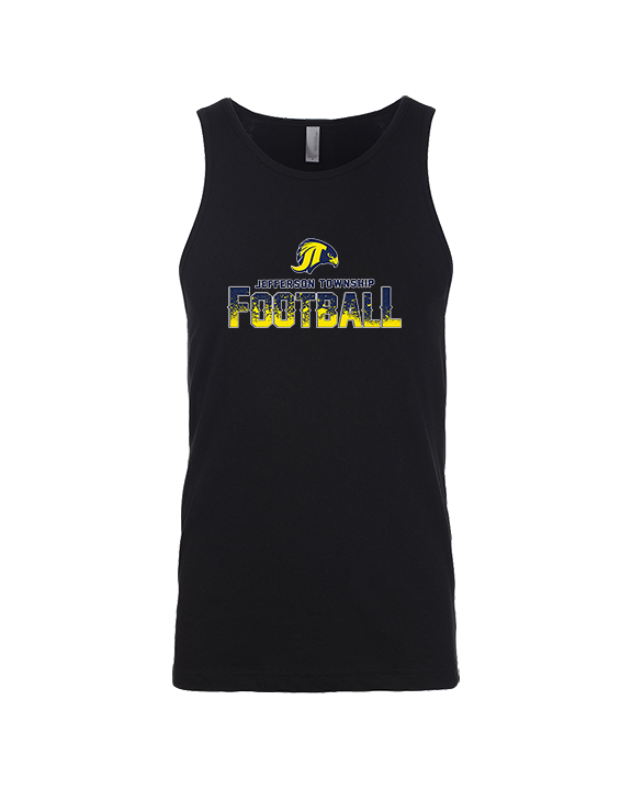 Jefferson Township HS Football Splatter v2 - Tank Top