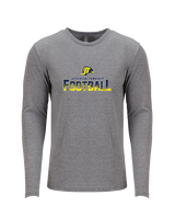 Jefferson Township HS Football Splatter v2 - Tri-Blend Long Sleeve