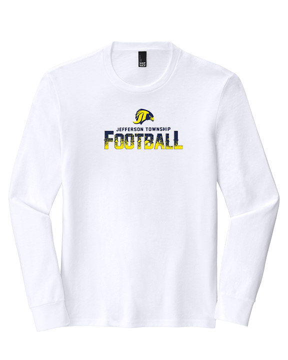 Jefferson Township HS Football Splatter v2 - Tri-Blend Long Sleeve