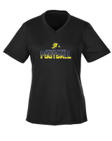 Jefferson Township HS Football Splatter v2 - Womens Performance Shirt