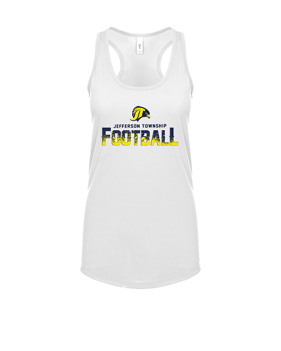Jefferson Township HS Football Splatter v2 - Womens Tank Top