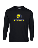 Jefferson Township HS Football Stacked - Cotton Longsleeve