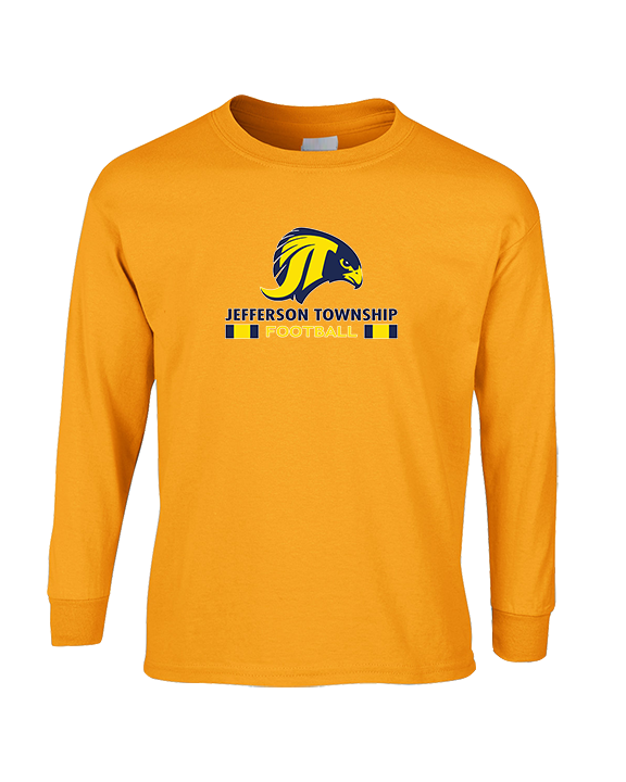 Jefferson Township HS Football Stacked - Cotton Longsleeve