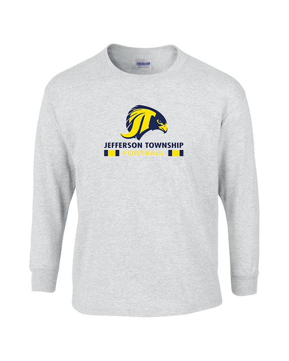 Jefferson Township HS Football Stacked - Cotton Longsleeve