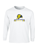 Jefferson Township HS Football Stacked - Cotton Longsleeve