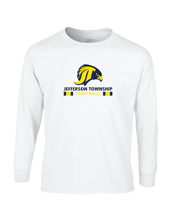 Jefferson Township HS Football Stacked - Cotton Longsleeve