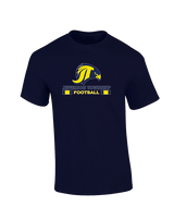 Jefferson Township HS Football Stacked - Cotton T-Shirt