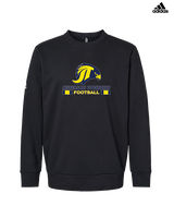 Jefferson Township HS Football Stacked - Mens Adidas Crewneck