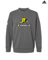 Jefferson Township HS Football Stacked - Mens Adidas Crewneck