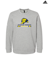 Jefferson Township HS Football Stacked - Mens Adidas Crewneck