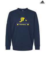 Jefferson Township HS Football Stacked - Mens Adidas Crewneck
