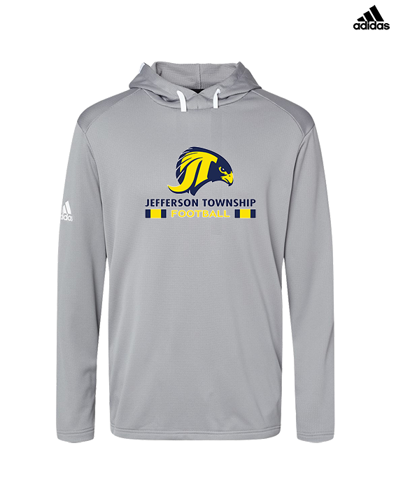 Jefferson Township HS Football Stacked - Mens Adidas Hoodie