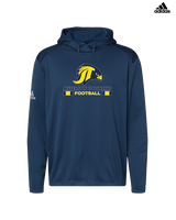 Jefferson Township HS Football Stacked - Mens Adidas Hoodie
