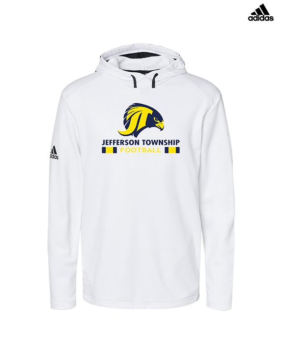 Jefferson Township HS Football Stacked - Mens Adidas Hoodie