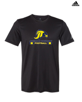 Jefferson Township HS Football Stacked - Mens Adidas Performance Shirt