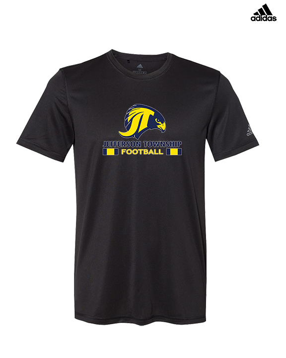 Jefferson Township HS Football Stacked - Mens Adidas Performance Shirt