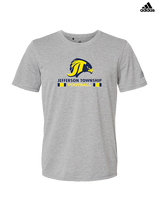 Jefferson Township HS Football Stacked - Mens Adidas Performance Shirt