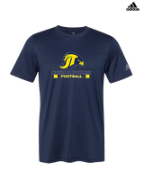 Jefferson Township HS Football Stacked - Mens Adidas Performance Shirt