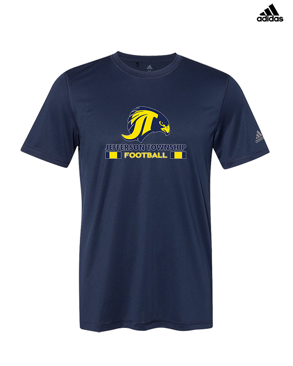 Jefferson Township HS Football Stacked - Mens Adidas Performance Shirt