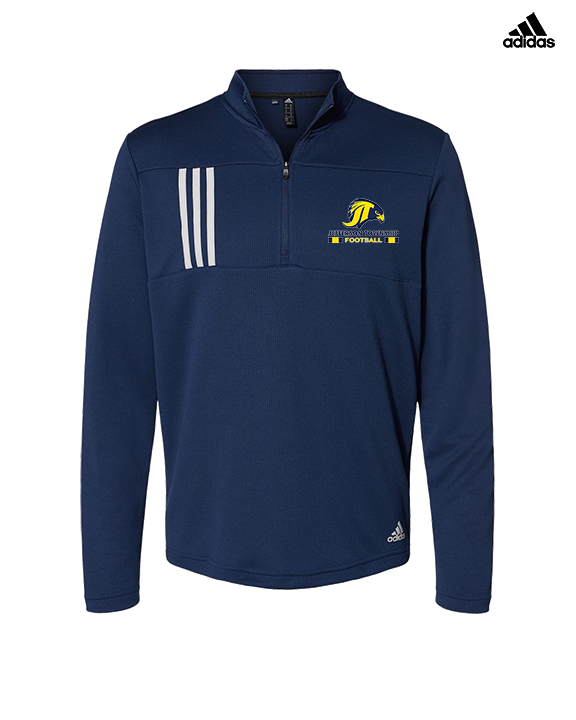 Jefferson Township HS Football Stacked - Mens Adidas Quarter Zip
