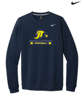 Jefferson Township HS Football Stacked - Mens Nike Crewneck