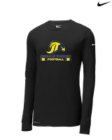 Jefferson Township HS Football Stacked - Mens Nike Longsleeve