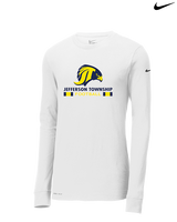 Jefferson Township HS Football Stacked - Mens Nike Longsleeve
