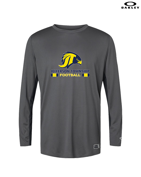 Jefferson Township HS Football Stacked - Mens Oakley Longsleeve