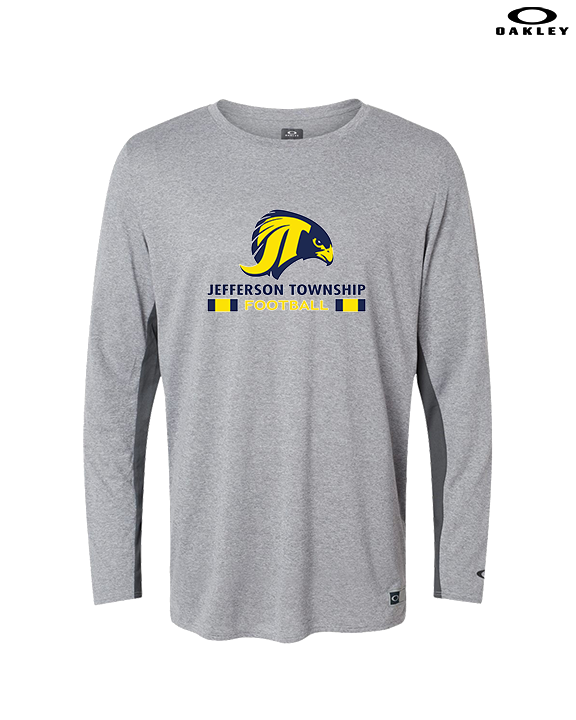 Jefferson Township HS Football Stacked - Mens Oakley Longsleeve