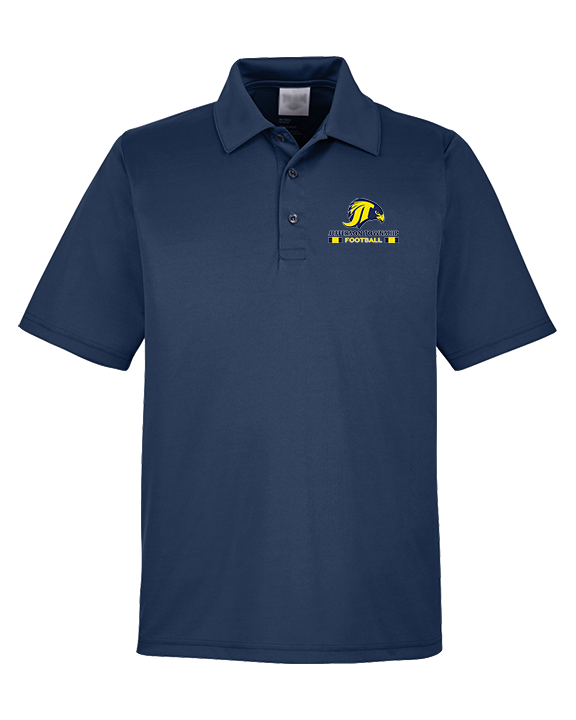 Jefferson Township HS Football Stacked - Mens Polo