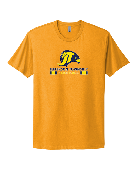 Jefferson Township HS Football Stacked - Mens Select Cotton T-Shirt