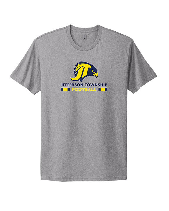 Jefferson Township HS Football Stacked - Mens Select Cotton T-Shirt